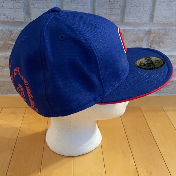 New Era Hat Wool Fitted Chicago Cubs Size 7 3/4 - Picture 4 of 6